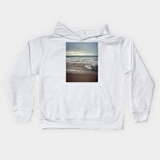 Stormy beach Kids Hoodie